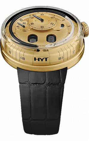 Replica HYT H0 Gold 048-GD-94-NF-CR watch